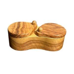 Natural Wood Salt/Spice Box